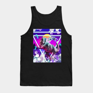 Dinosaur Rave Raving T-Rex Tank Top